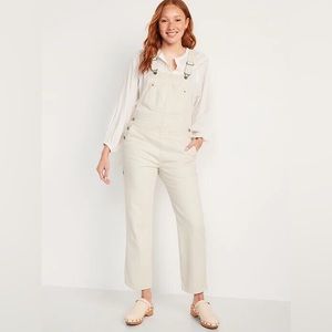 NWOT Old Navy Ecru Overalls